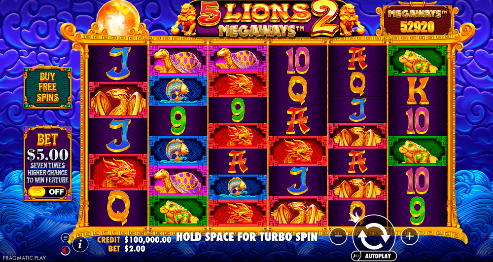 5 Lions Megaways 2 Rules